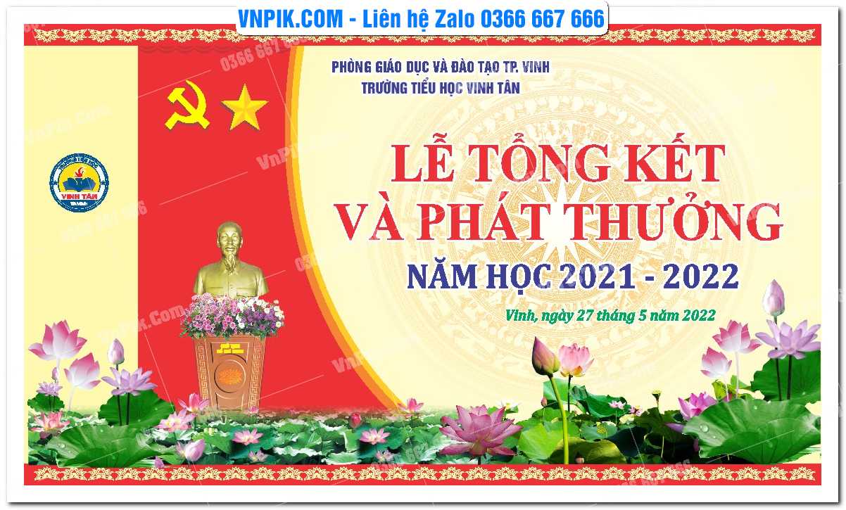 Phông Nền Tổng Kết Năm Học 09