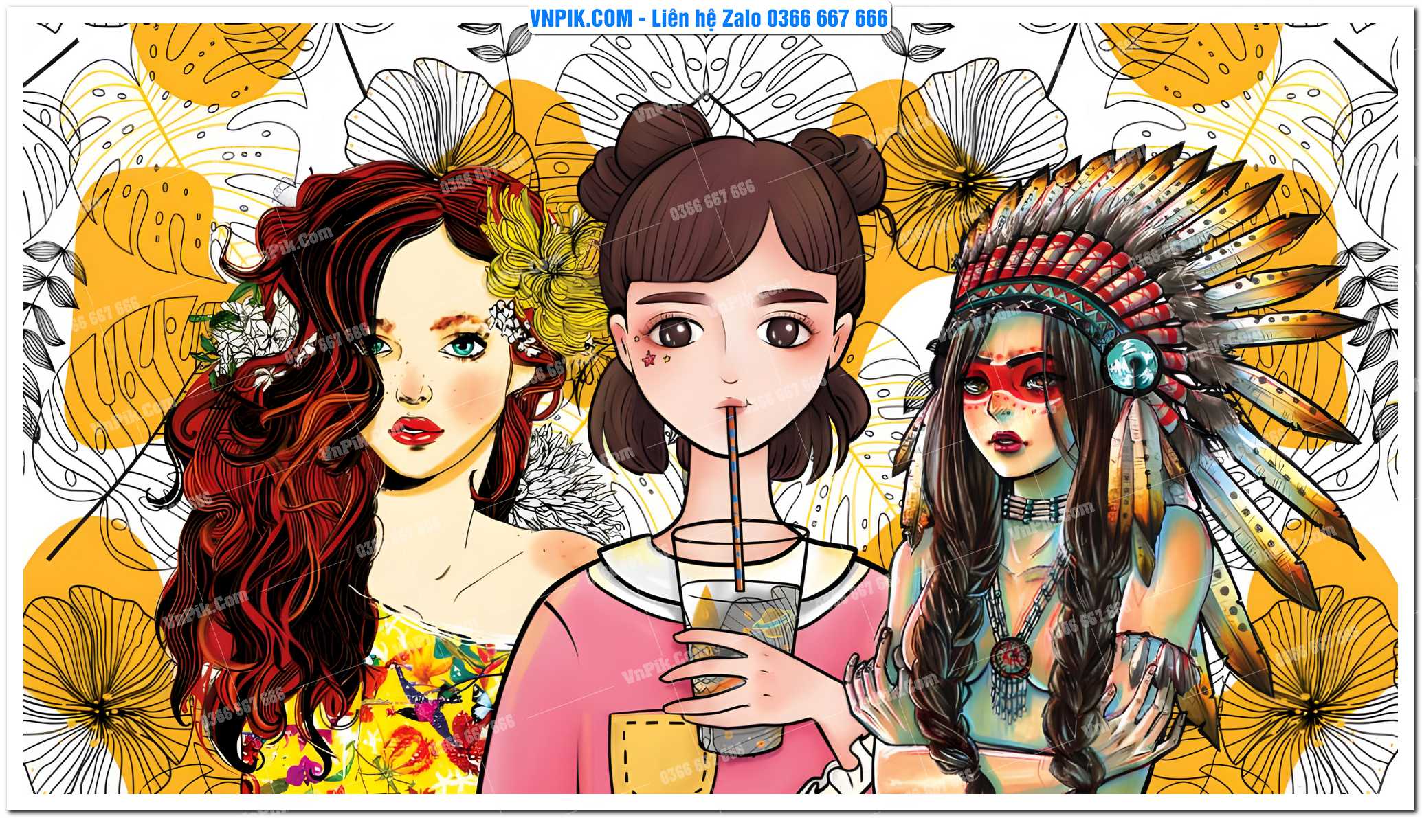 Tranh Trang Trí Quán Cà Phê Mẫu 12