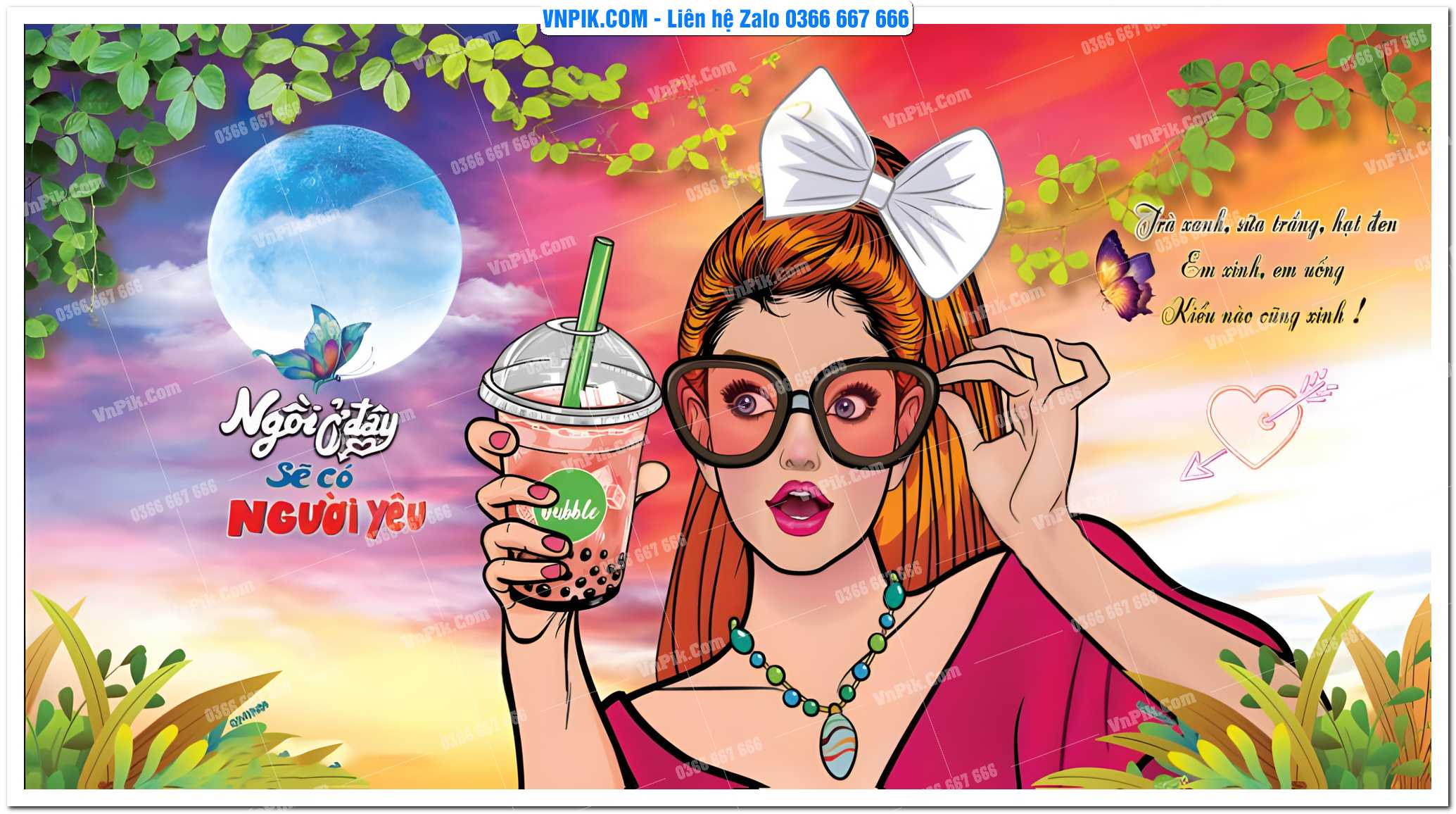 Tranh Trang Trí Quán Cà Phê Mẫu 08
