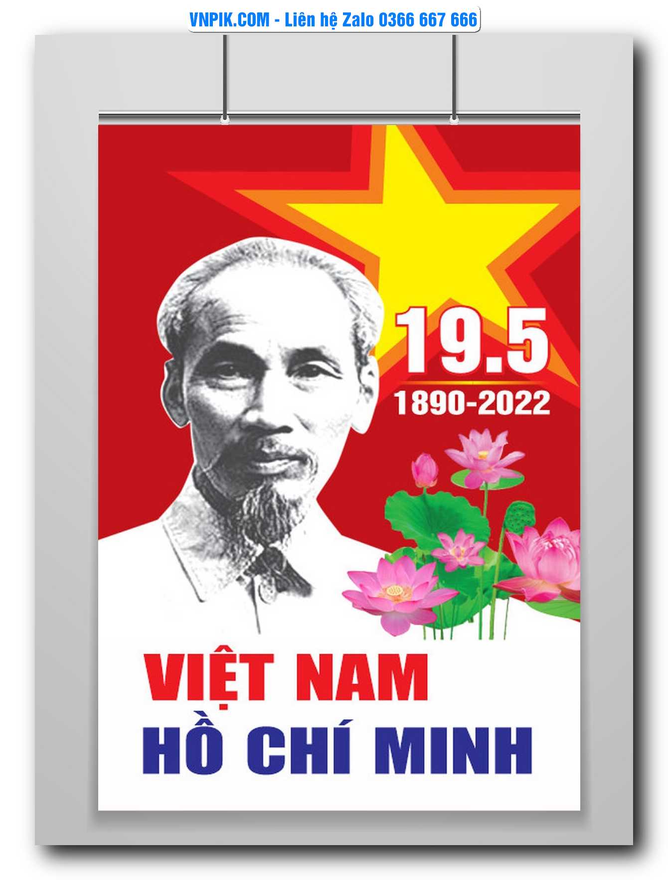 Mẫu Pano Kỷ Niệm 132 Năm Ngày Sinh Chủ Tịch Hồ Chí Minh #5