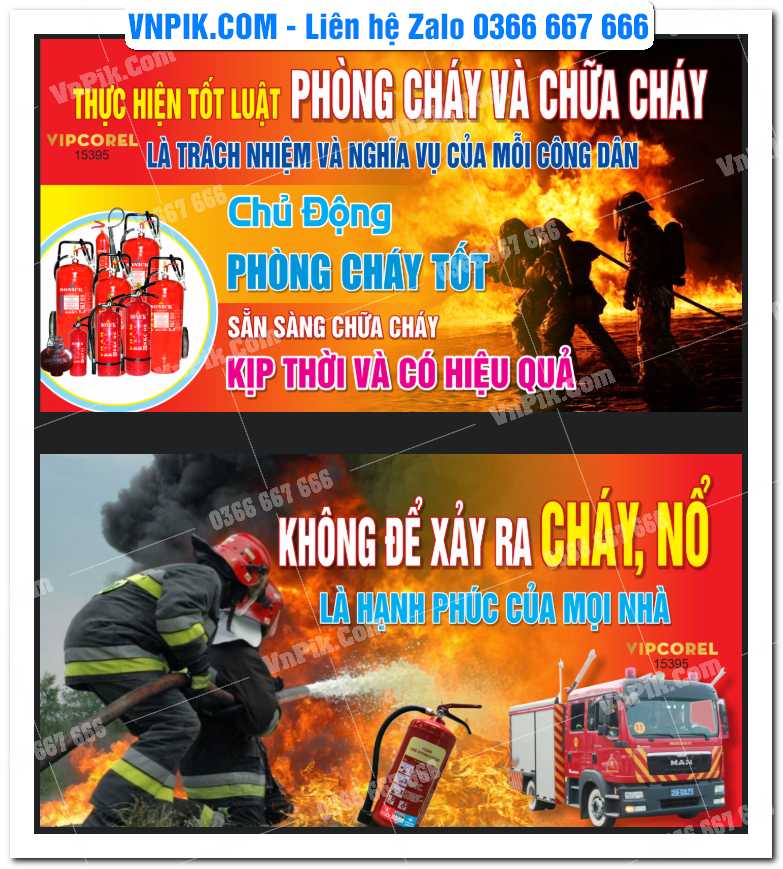 Pano tuyên truyền phòng cháy chữa cháy 2025 #6