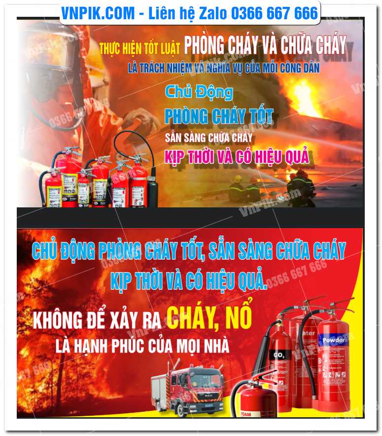 Pano tuyên truyền phòng cháy chữa cháy 2025 #7
