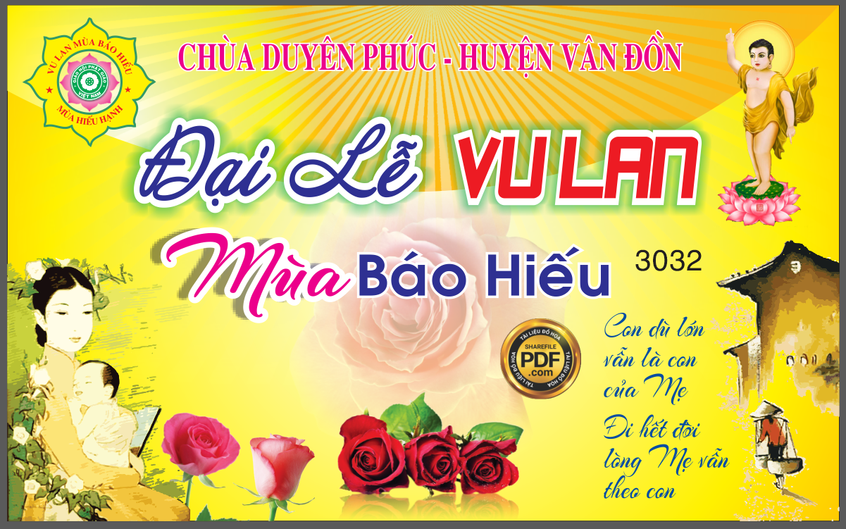 Vector market đại lễ vu lan mùa báo hiếu file corel #2
