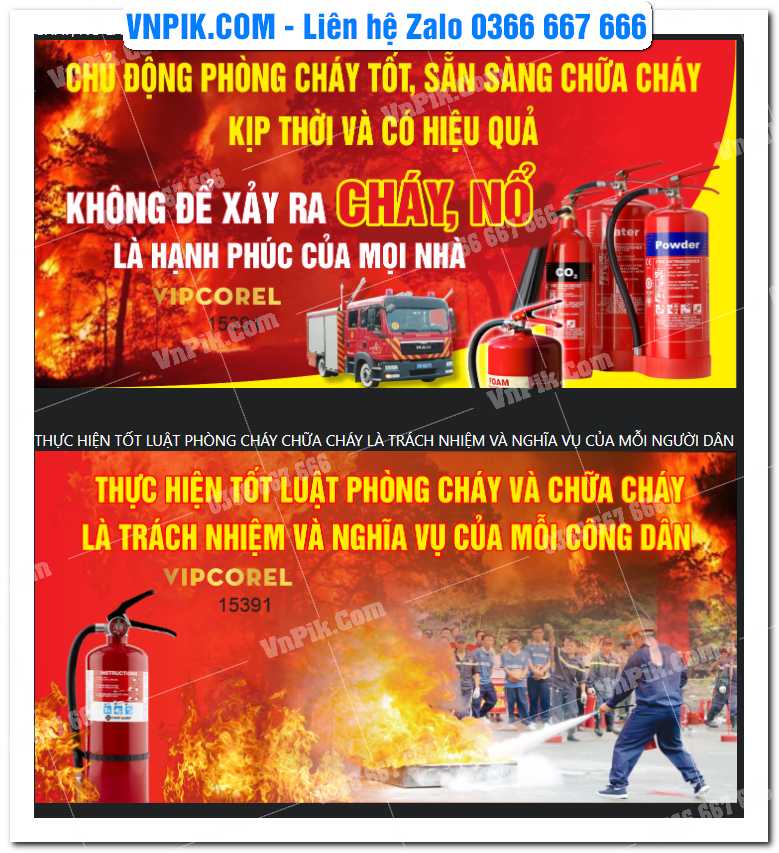 Pano tuyên truyền phòng cháy chữa cháy 2025 #2