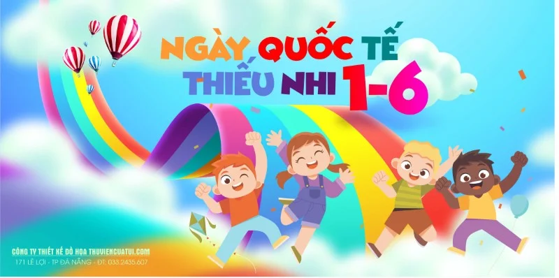 Phông nền ngày Quốc Tế Thiếu Nhi 05