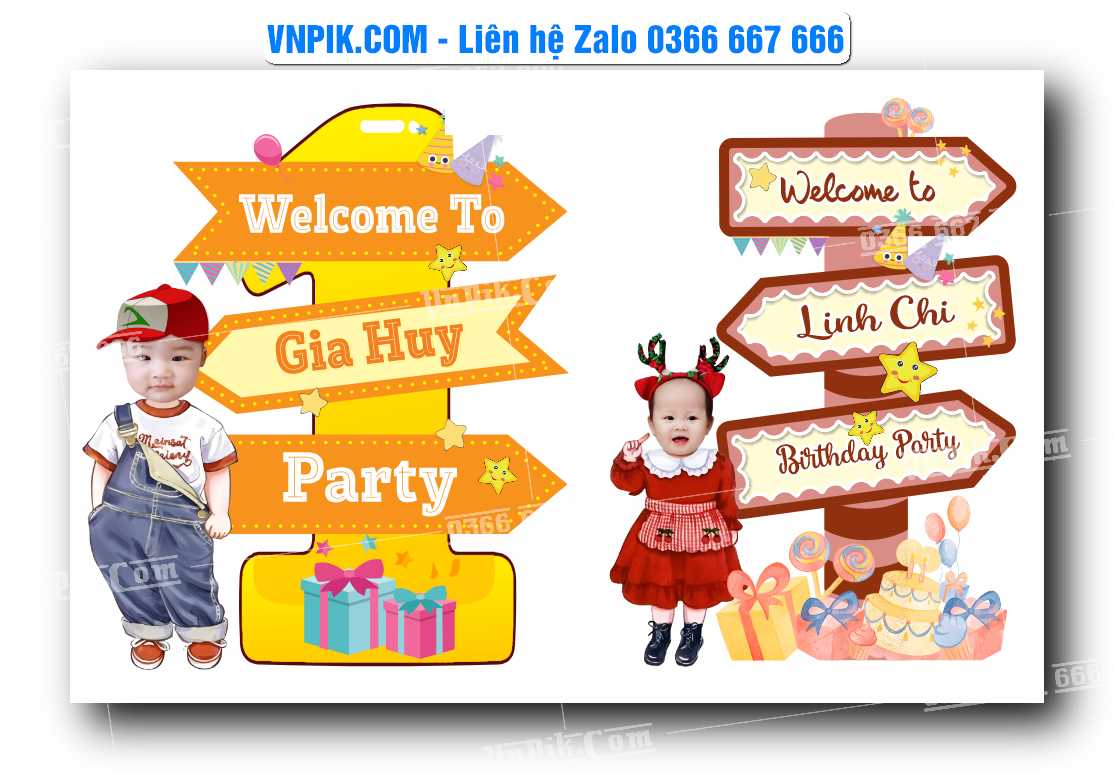 vector chibi trang trí sinh nhật 2025 file corel #16