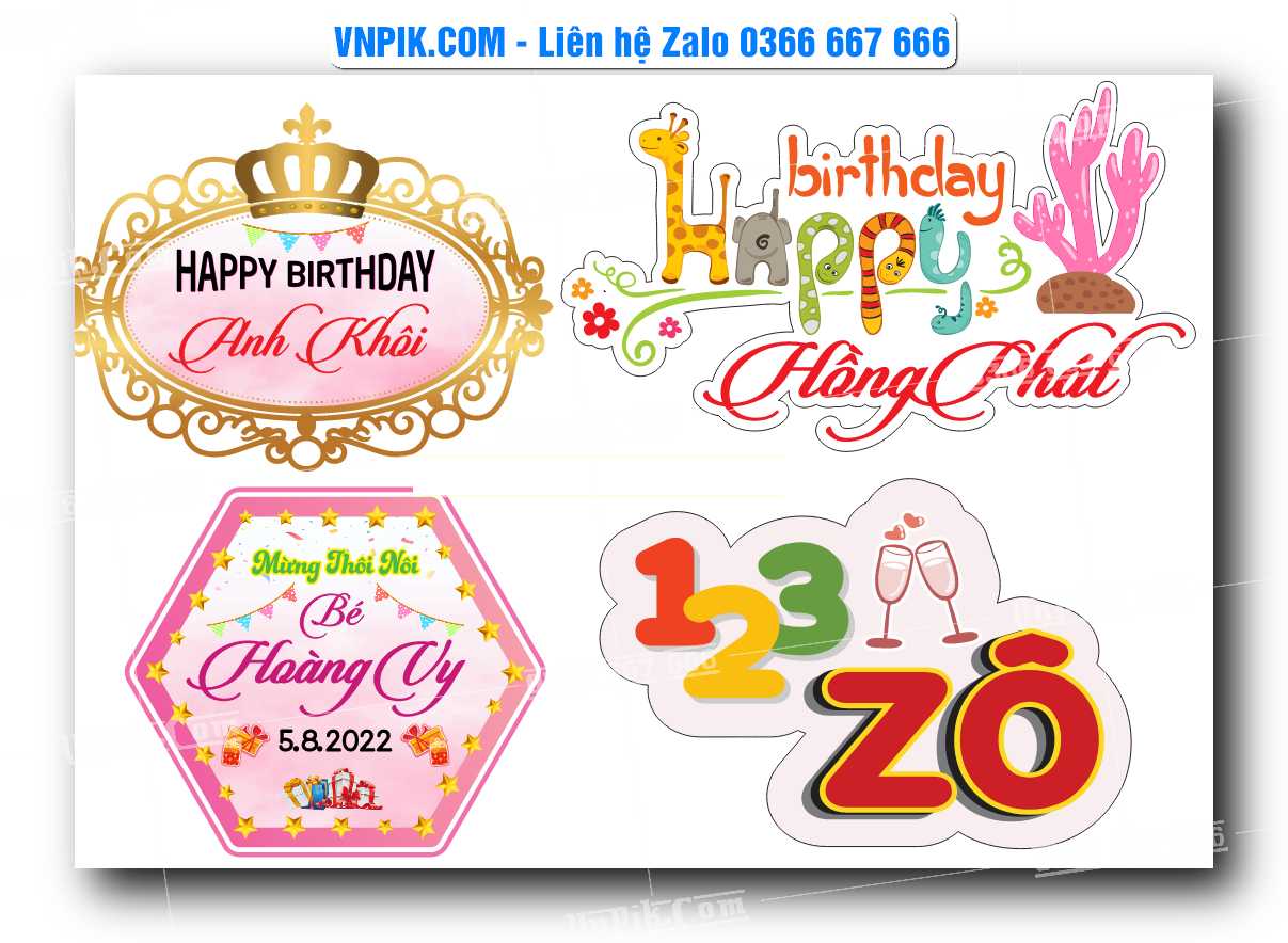 Vector chibi trang trí sinh nhật 2025 file corel #3