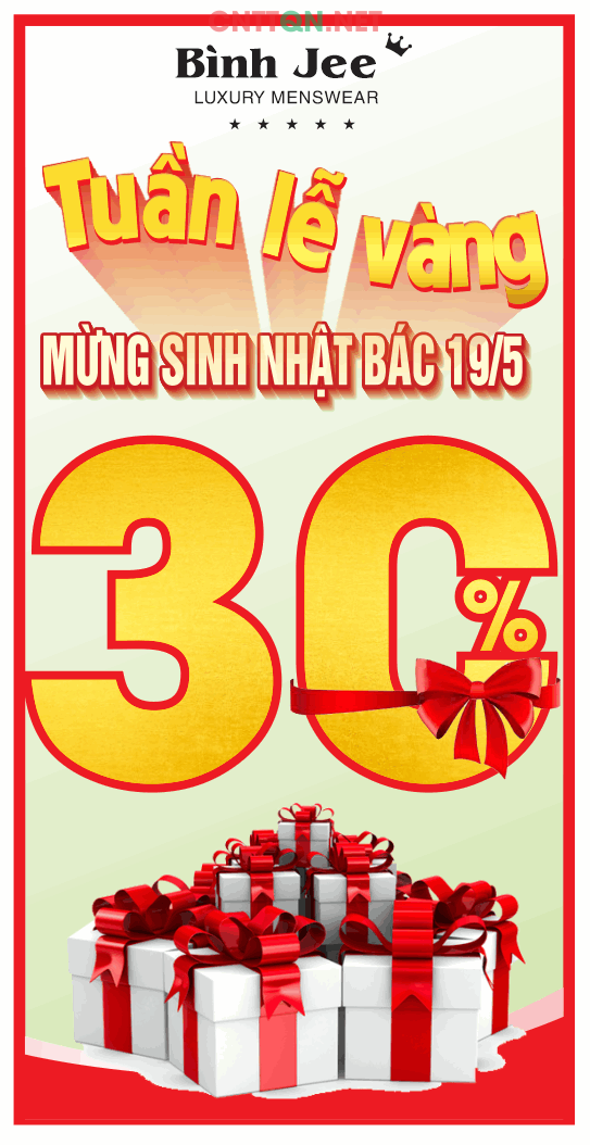Banner Tuần lễ vàng mừng sinh nhật Bác file CDR