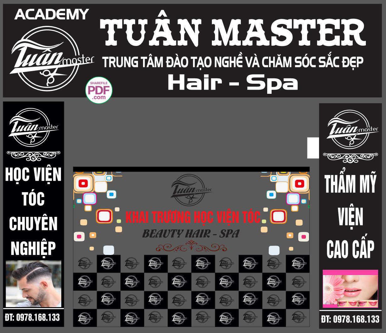 Biển Tuân Master – Hair spa làm đẹp file PDF & CDR
