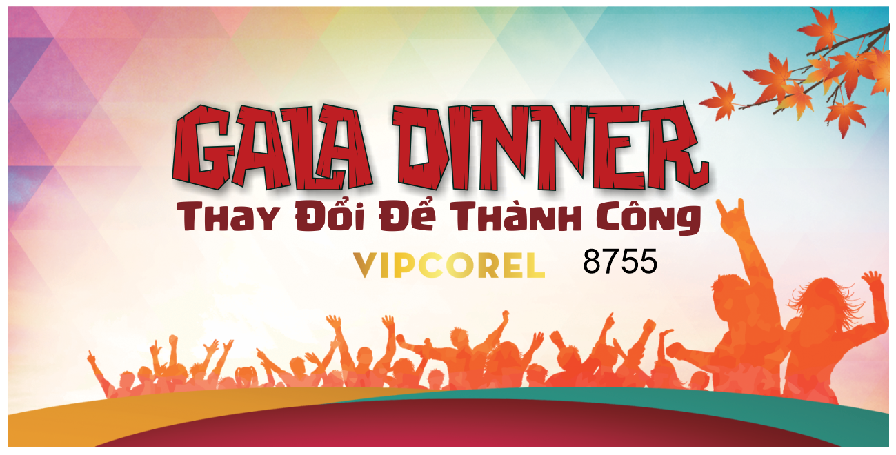 Backdrop Gala dinner Thay đổi để thành công file corel