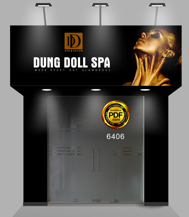 Download Thiết kế biển Dung Doll Spa file corel x7