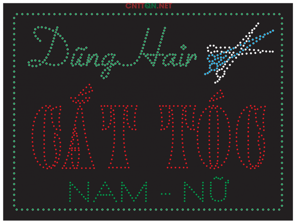Làm biển hộp led ruồi Cắt tóc Nam Nữ Dũng Hair CDR