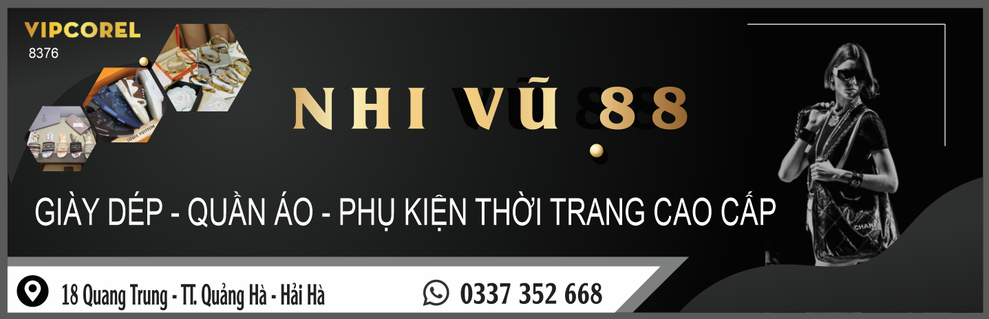 Biển QC Nhi Vũ 88 – giày dép – quần áo – thời trang