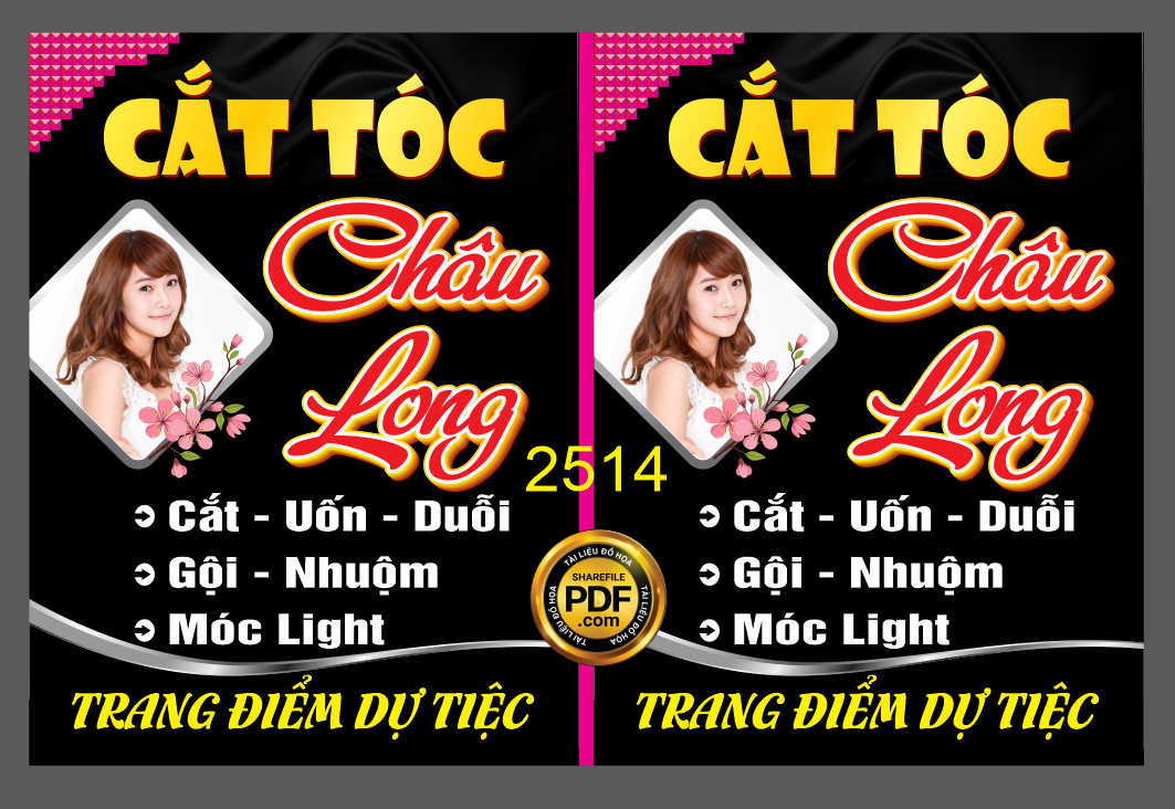 Market biển vẫy cắt tóc Châu Long – trang điểm dự tiệc