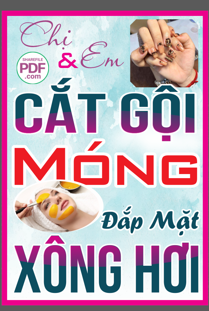 Biển cắt gội móng – đắp mặt – xông hơi file PDF & CDR