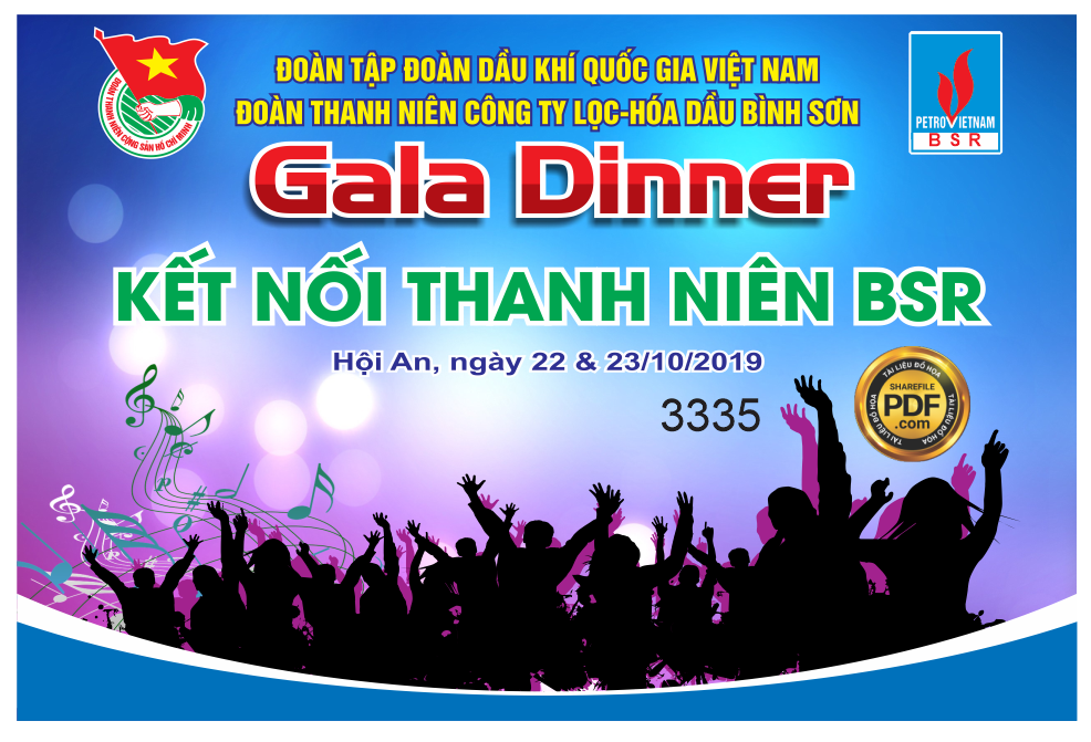 Market Gala dinner Kết nối thanh niên BSR file Corel