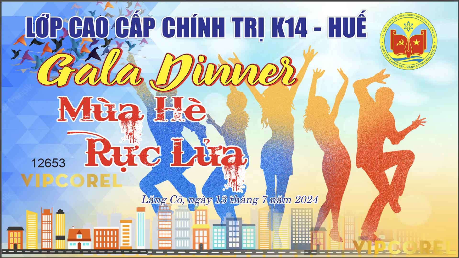 Market Gala dinner Mùa Hè Rực Lửa vector corel
