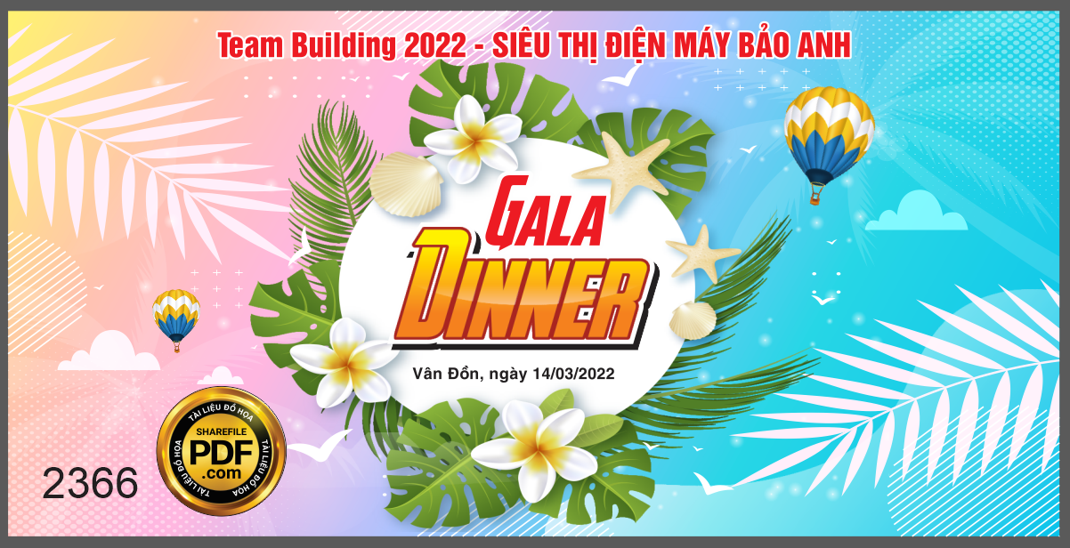 Market Gala dinner team building siêu thị điện máy Hali file CDR