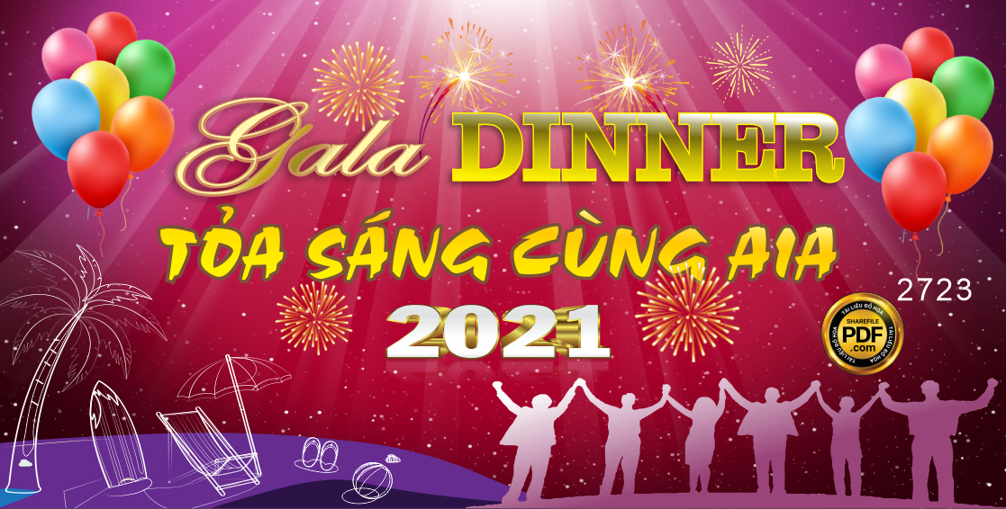 Market Gala dinner tỏa sáng cùng AIA 2021 file CorelDRAW x5