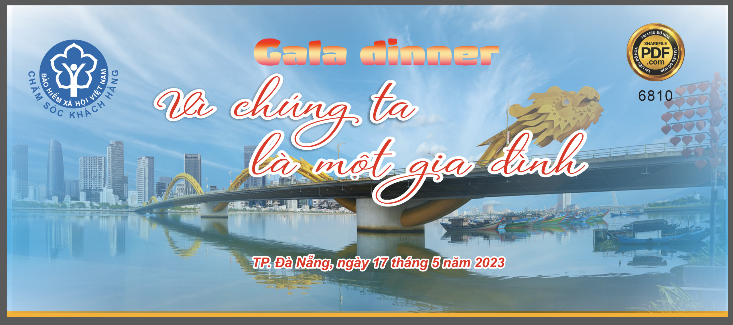 Market gala dinner Vì chúng ta là một gia đình file corel