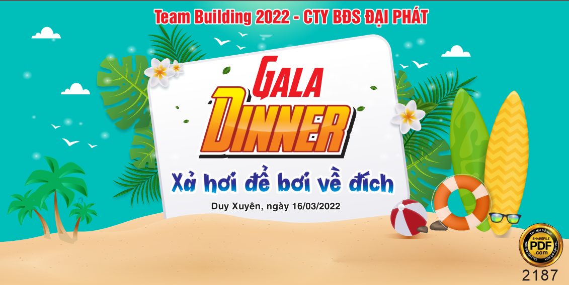 Market Team building 2022 Galadinner xả hơi để về đích