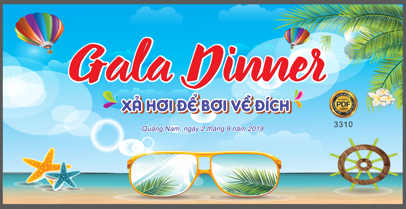 Gala Dinner mùa hè Xả hơi để bơi về đích #2 file Corel