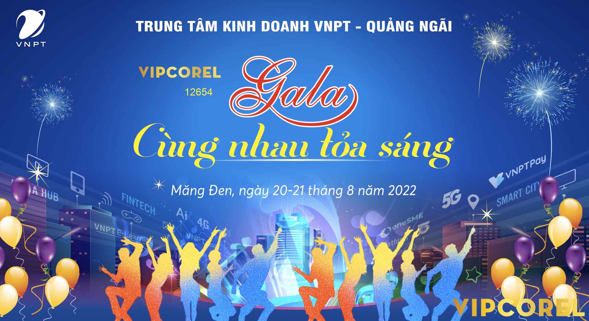 Market Gala dinner Cùng Nhau Tỏa Sáng vecctor corel