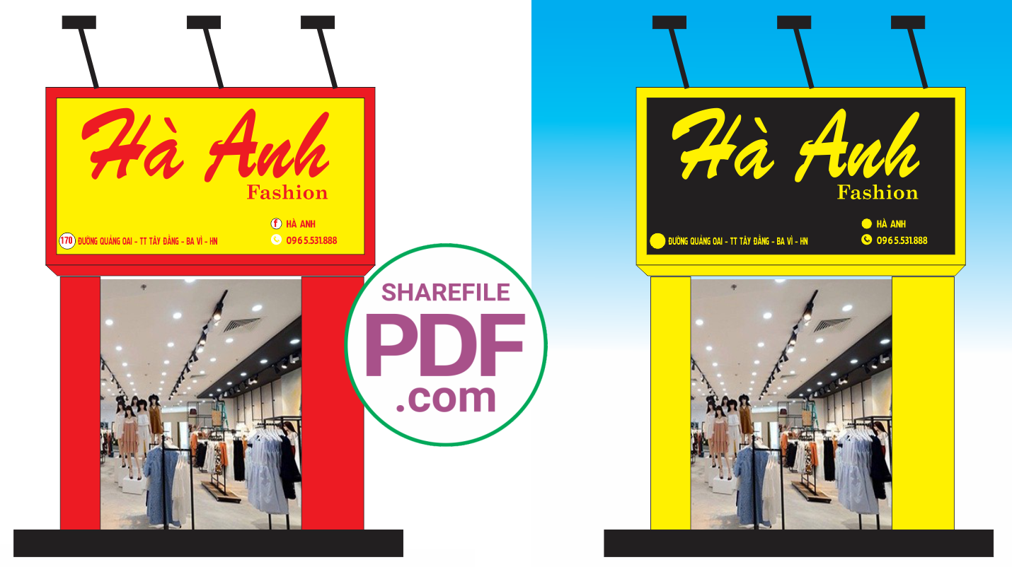 Biển Hà Anh Fashion file PDF & CDR