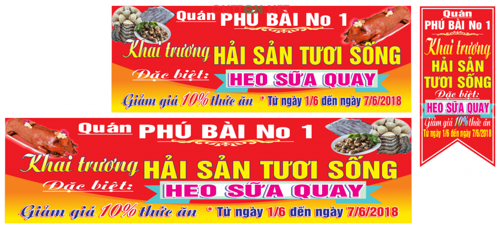 Biển hải sản tươi sống Quán Phú Bài No1 – Heo sữa quay