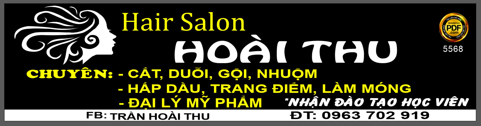 Market Hair salon Hoài Thu – cắt gội file corel