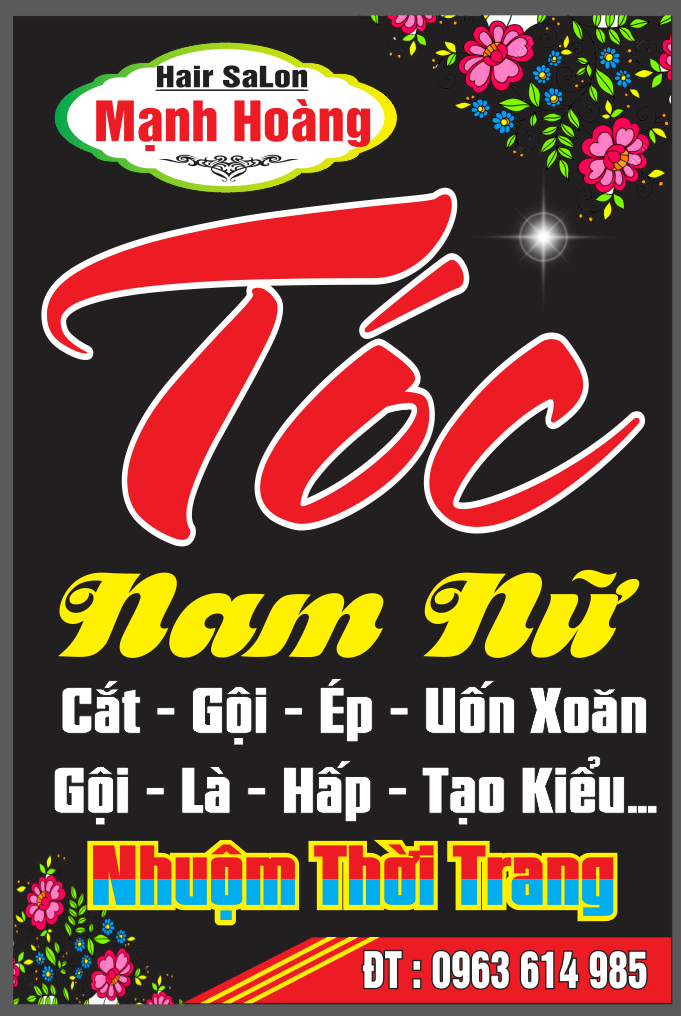 Hair Salon Mạnh Hoàng – Tóc nam nữ file PDF and CDR