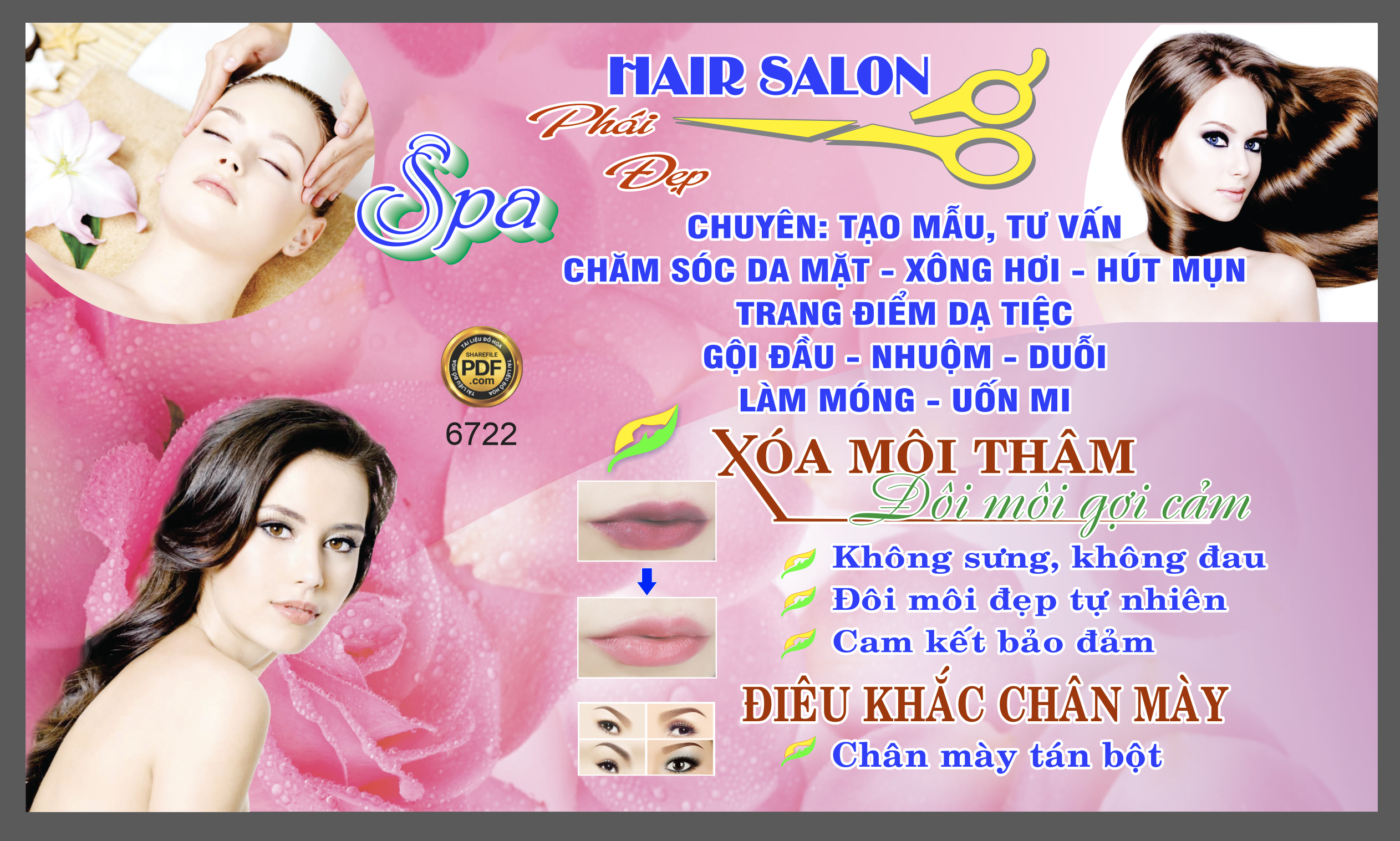 Market Hair Salon phái đẹp Spa – chăm sóc da file corel