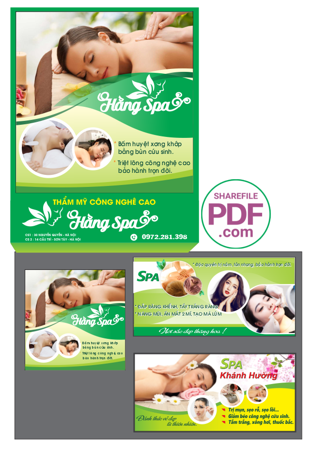 Biển Thẩm mỹ công nghệ cao Khánh Hương file PDF & CDR
