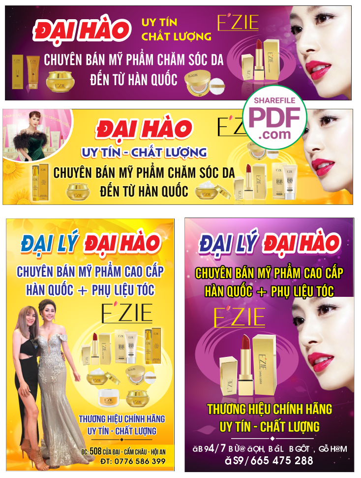 Biển Đại Hào – chuyên bán mỹ phẩm file PDF & CDR