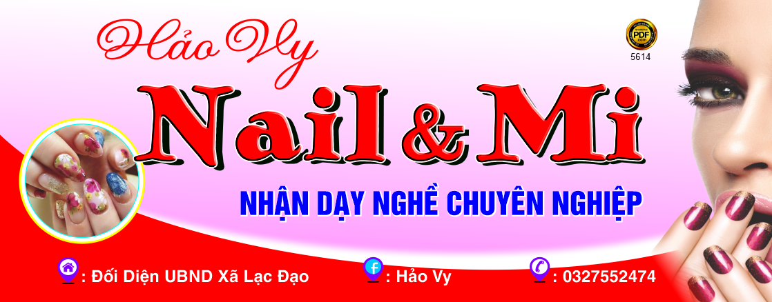 Market biển Hảo Vy làm móng Nail & Mi file corel