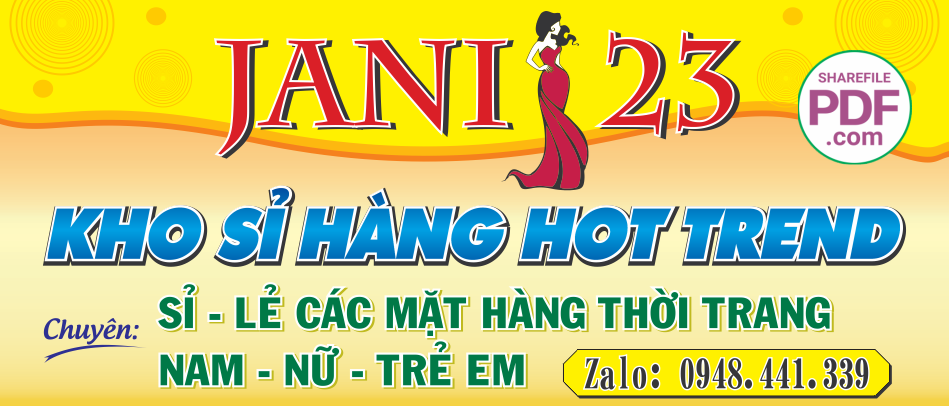 Biển Thời trang nam nữ – Jani 23 file PDF & CDR
