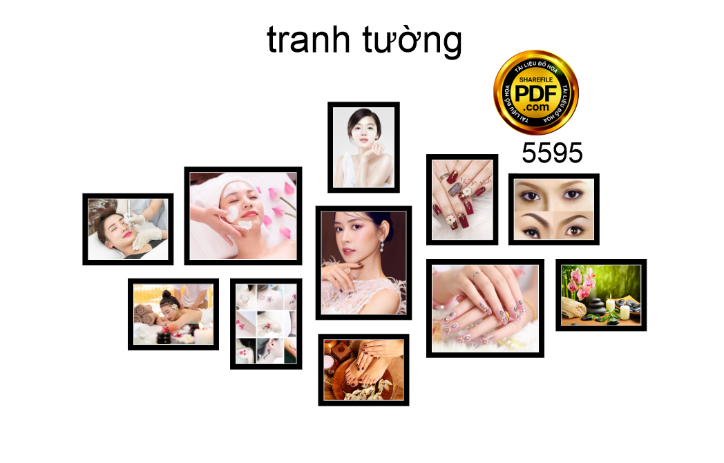 Tranh spa – khung tranh treo tường spa file corel