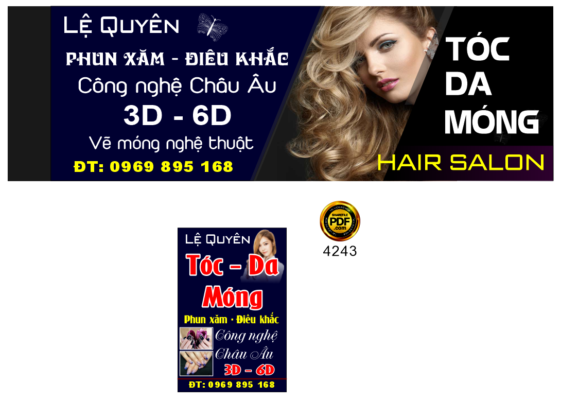 Market Hair salon Lệ Quyên – tóc da móng file corel
