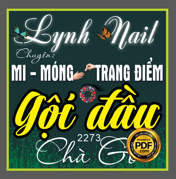 Market Lynh Nail – chuyên mi – móng – trang điểm spa file CDR