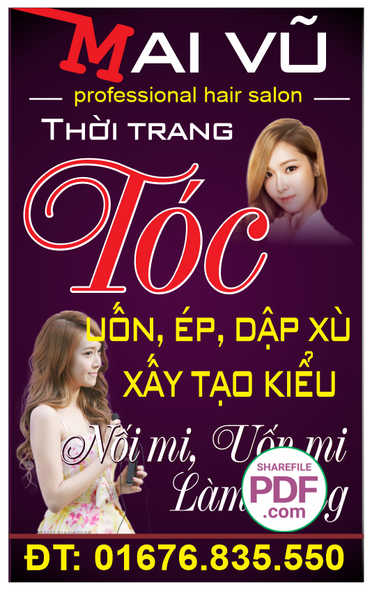 Biển Mai Vũ – Thời trang tóc file PDF & CDR
