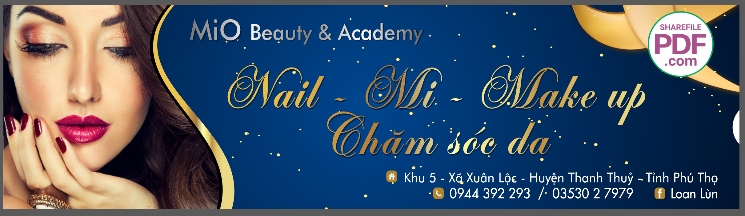 Biển Mio Beauty & Academy – Nail – mi – make up file PDF & CDR