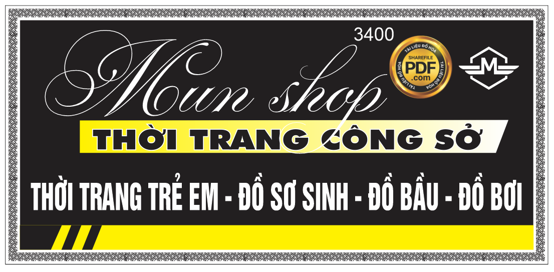 Market biển Mun Shop – thời trang công sở file Corel