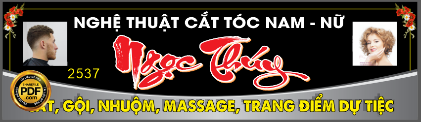 Market biển Nghệ thuật cắt tóc nam nữ Ngọc Thúy file CDR
