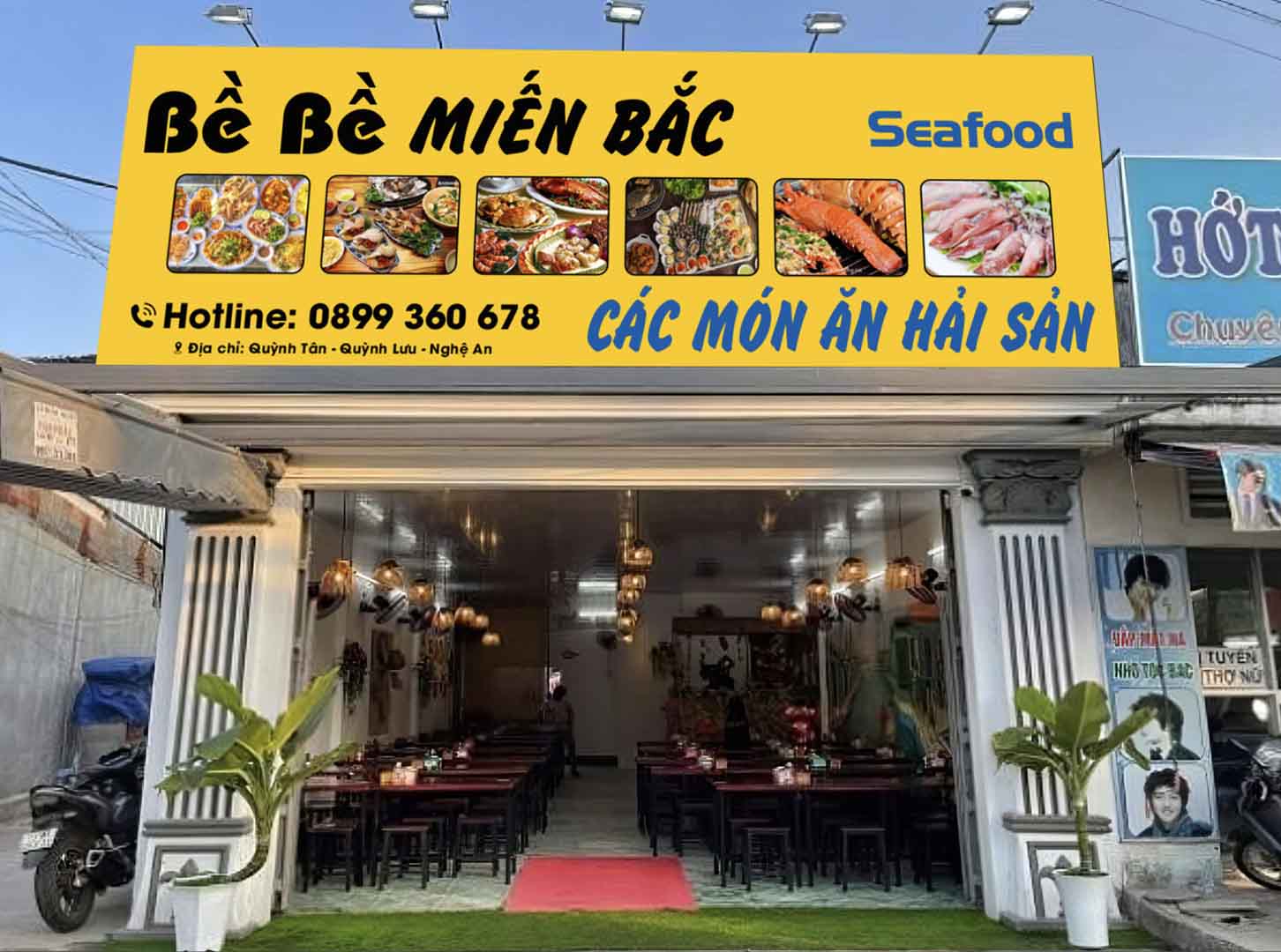 Biển quán ăn Bề Bề – Hải sản Miền Bắc file corel