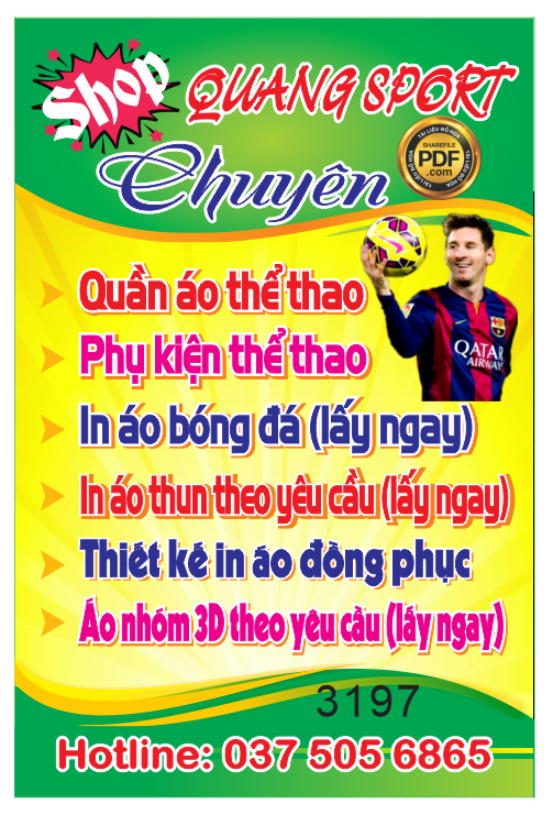 Biển vẫy Quang Sport – phụ kiện thể thao file Corel