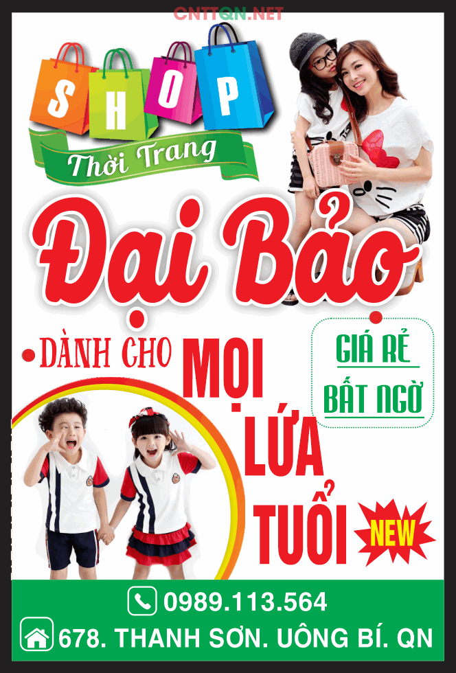 Shop Đại Bảo Trung tâm thời trang mọi nứa tuổi