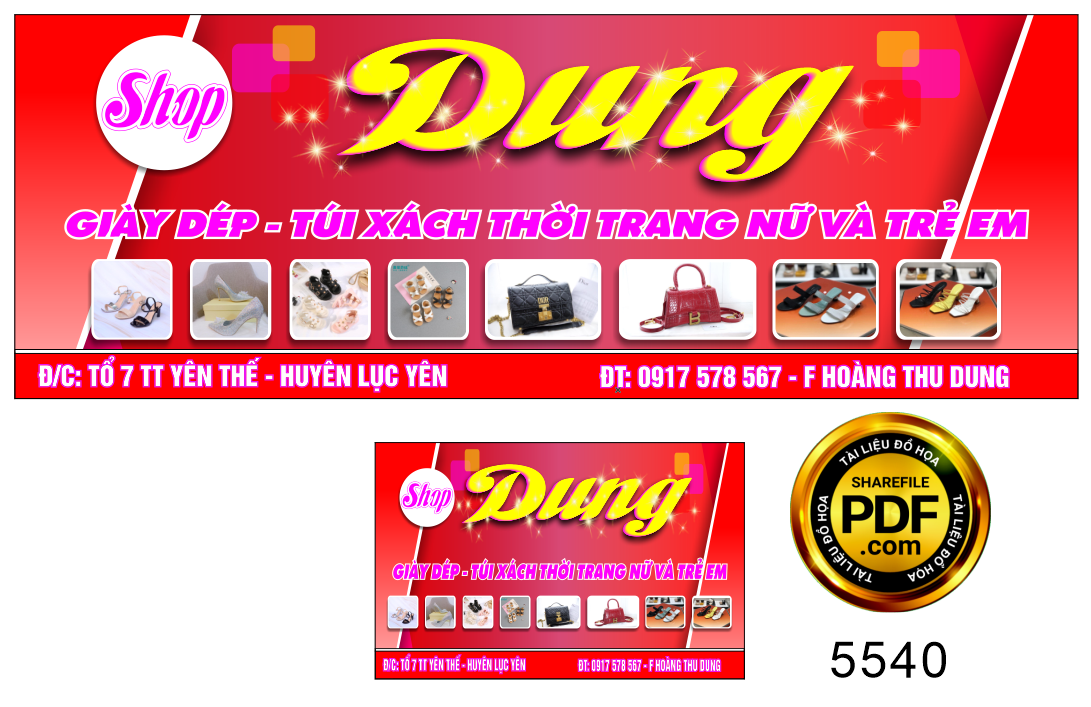 Biển Shop Dung – Giày dép túi sách thời trang nữ