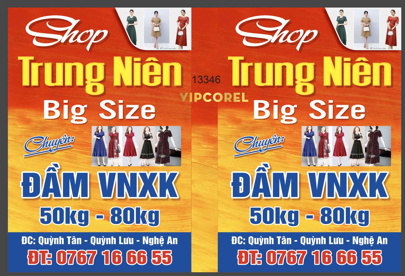 Shop Trung Niên – Big Size – đầm VNXK file vector
