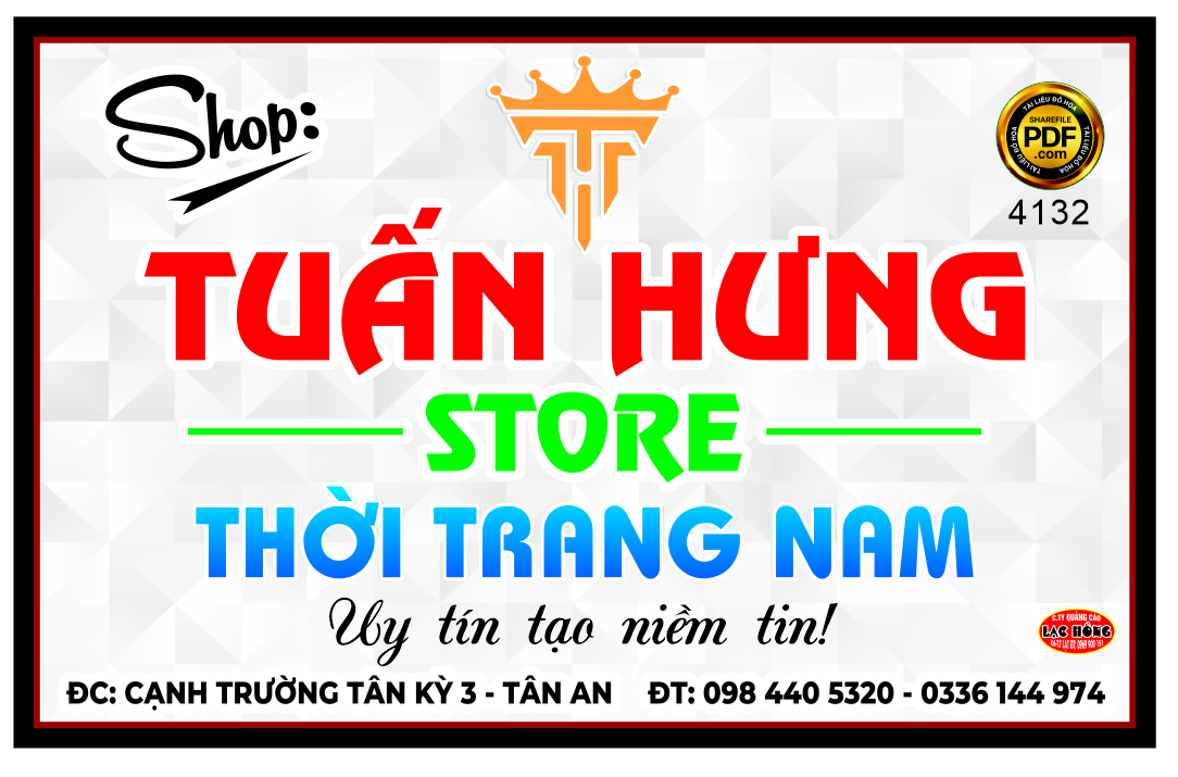Market Shop Tuấn Hưng Store thời trang nam file corel