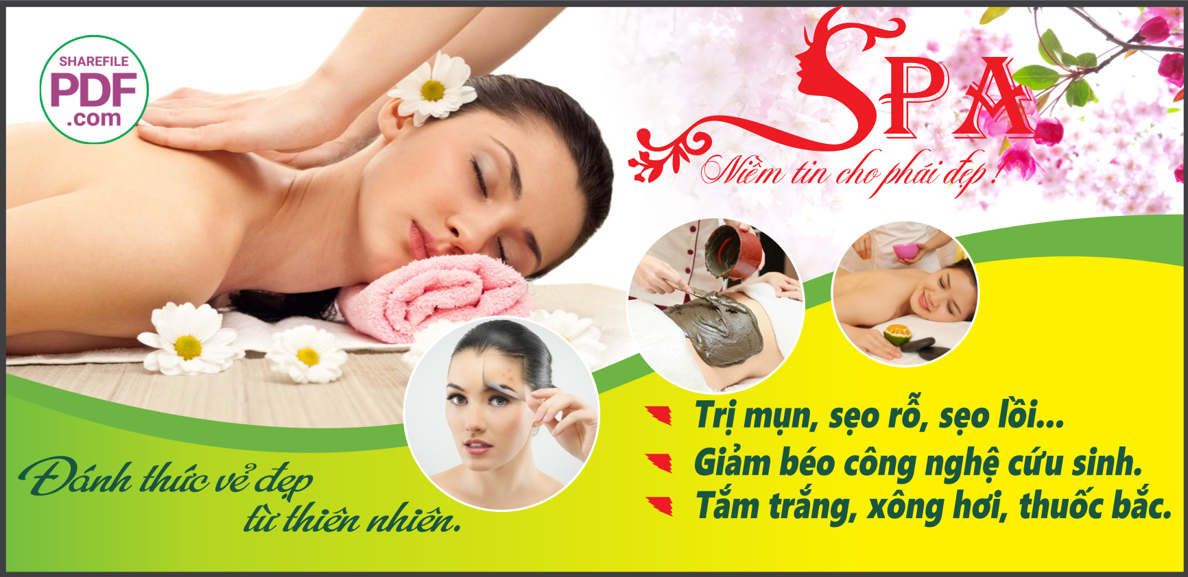 Biển Spa trị mụn – niềm tin cho phái đẹp file PDF & CDR